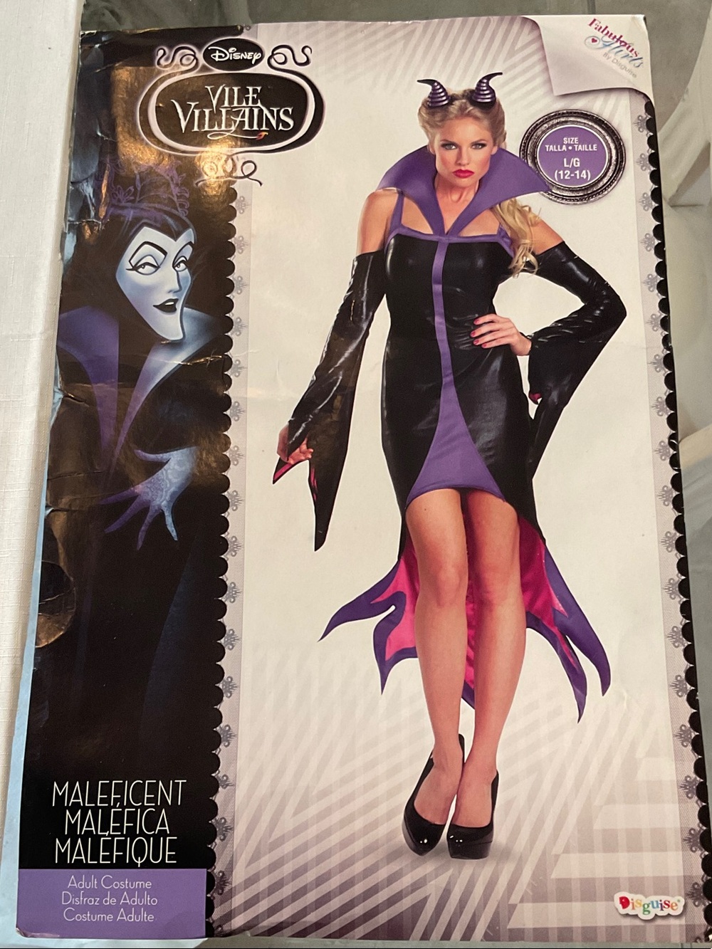 Disney Maleficent Vile Villains Costume - HEADPIECE NOT INCLUDED